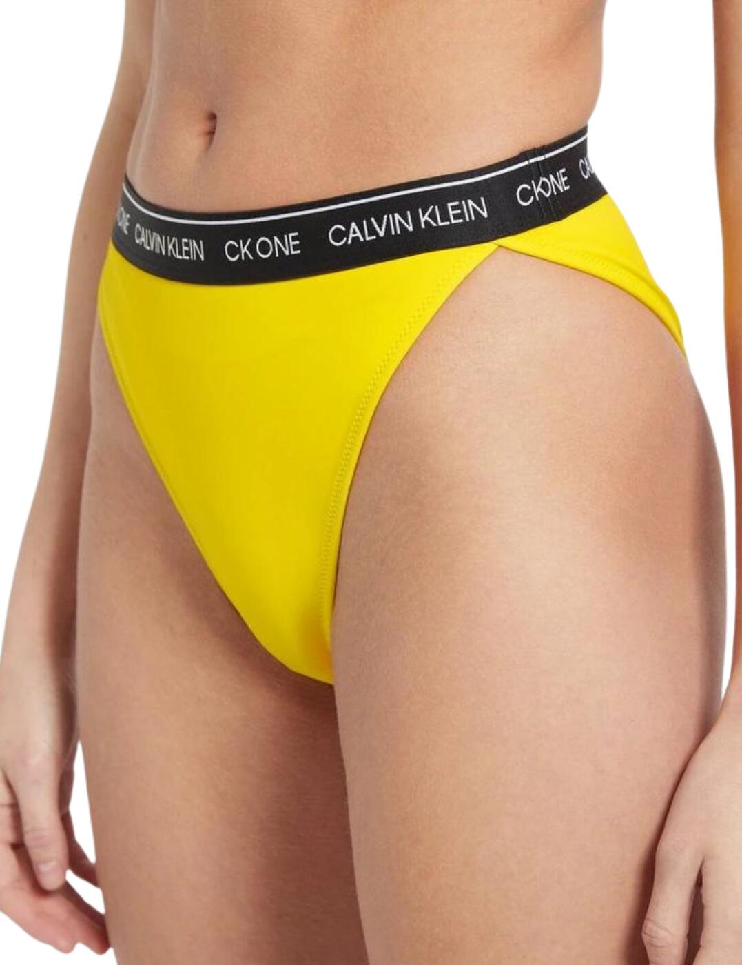 Calvin Klein Women's CK ONE Bralette & Bikini Set In Bold Yellow