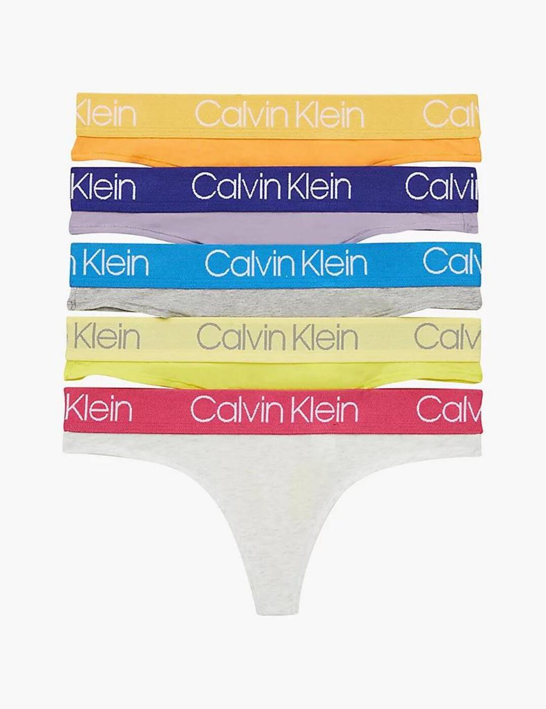 Calvin Klein Body Cotton Thong 5pk - Belle Lingerie
