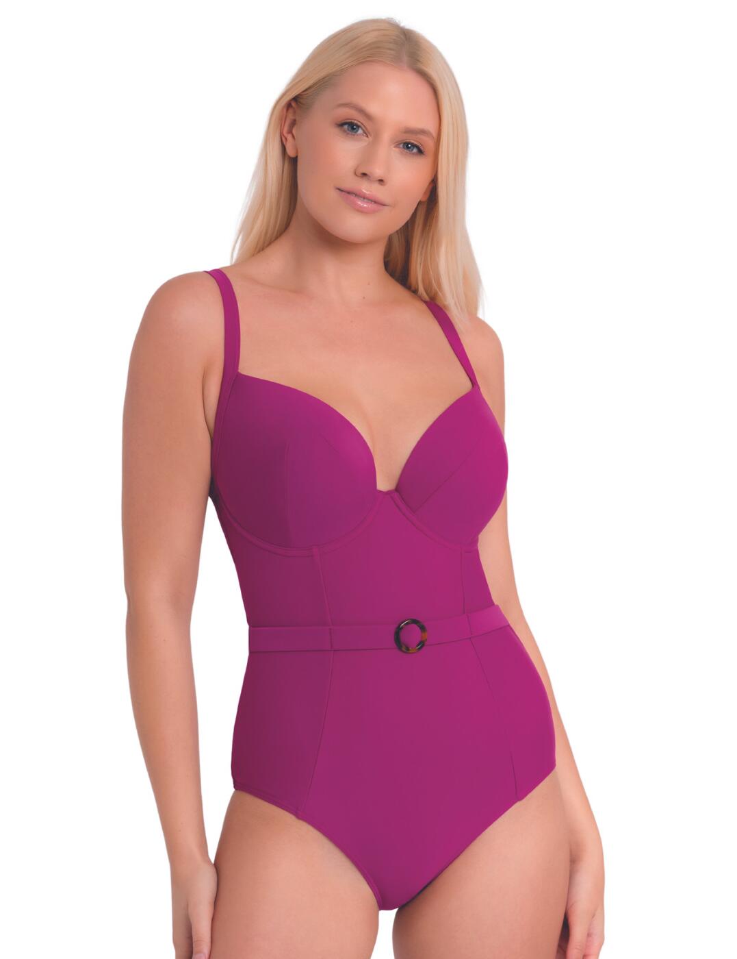 Padded on sale plunge swimsuit