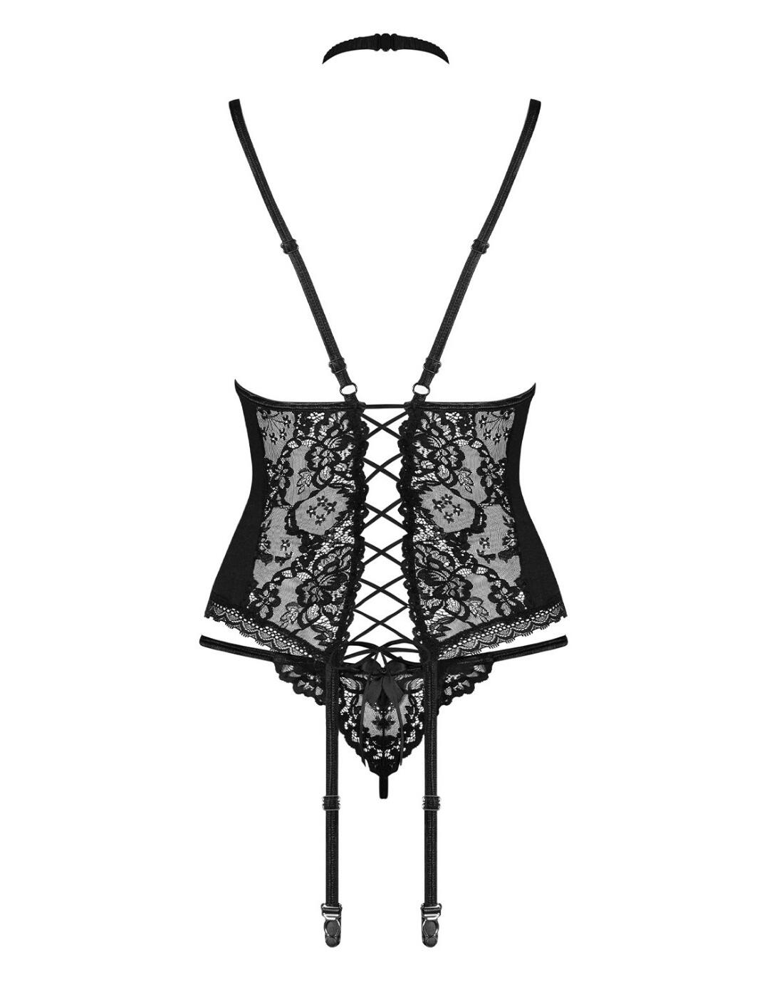 Obsessive Raquelia Corset and Thong Set - Belle Lingerie | Obsessive ...