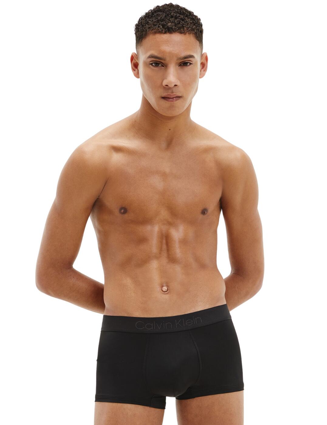 Calvin Klein Mens Black Micro Low Rise Trunks - Belle Lingerie