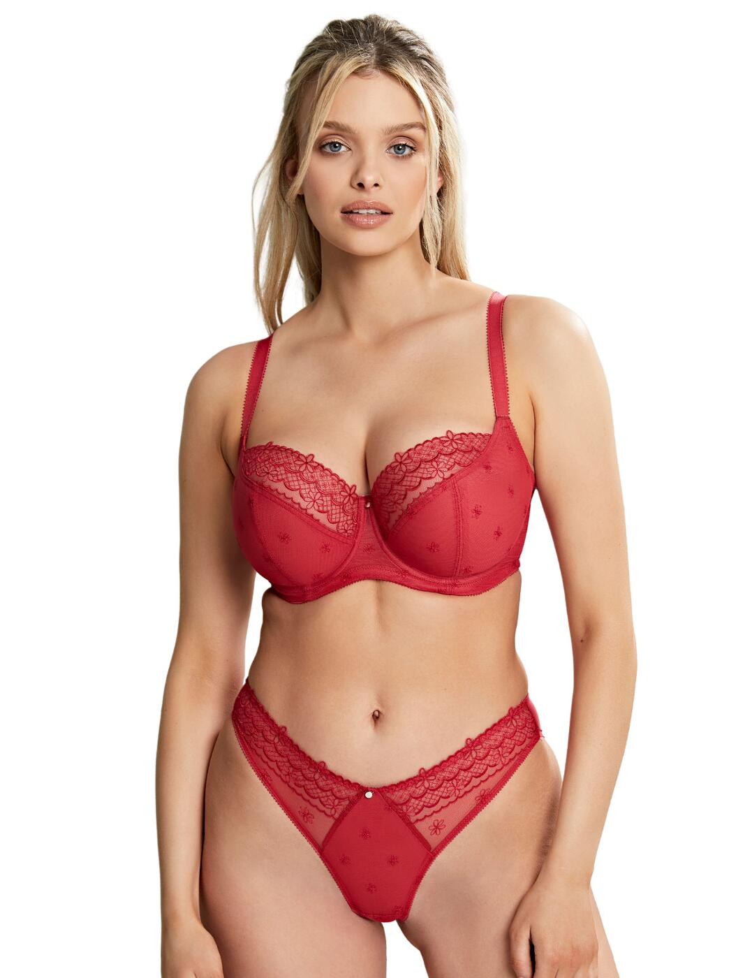 Cleo By Panache Blossom Balcony Bra Raspberry Belle