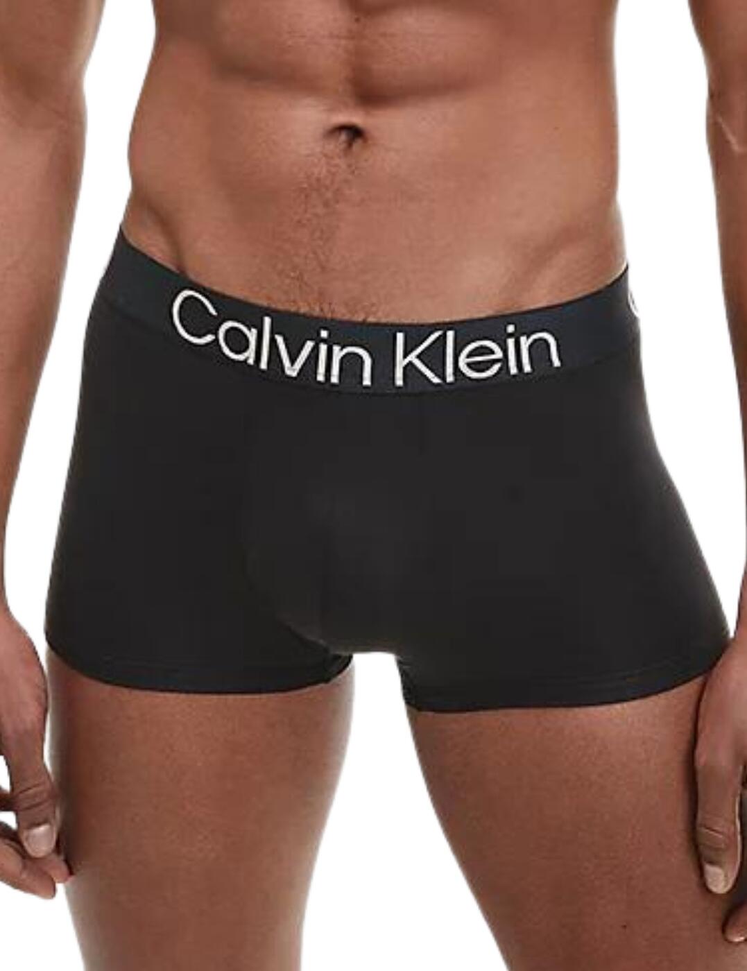 Calvin Klein New CK One White Blue Logo Low Rise Trunk Underwear