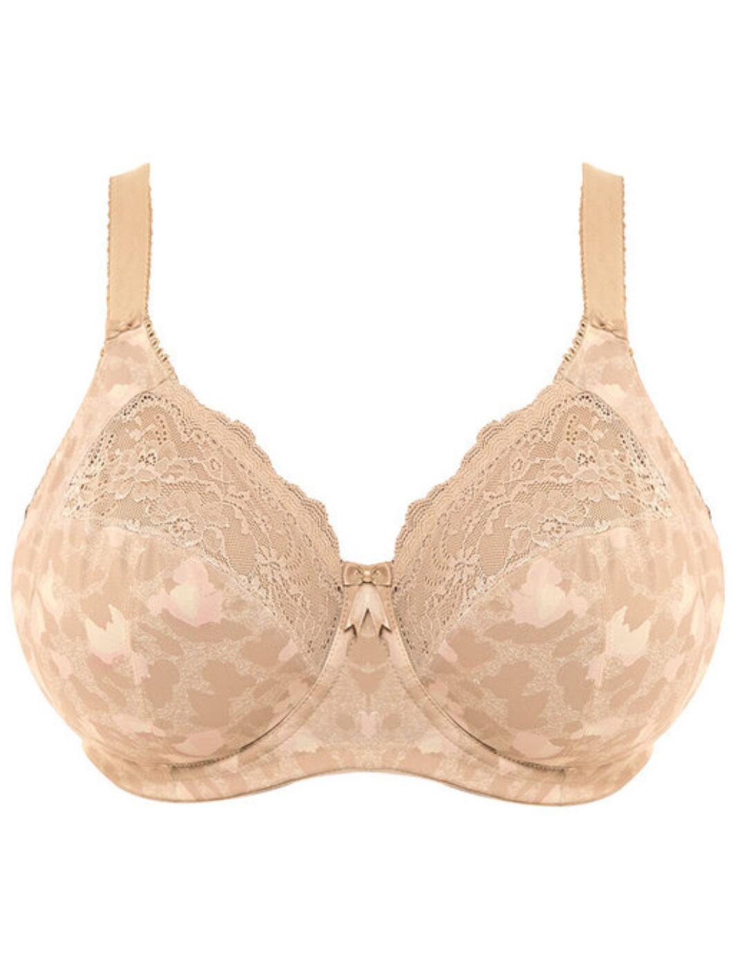 Elomi Morgan Stretch Lace Banded Underwire Bra (4111),40G,White 