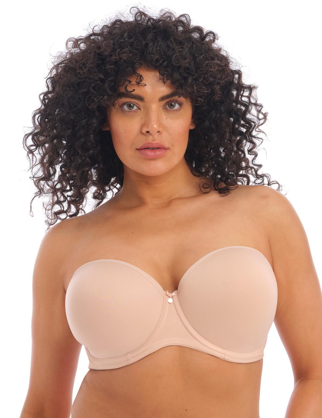 Elomi Smooth Strapless Bra 4300 Underwired Moulded Multiway Plus