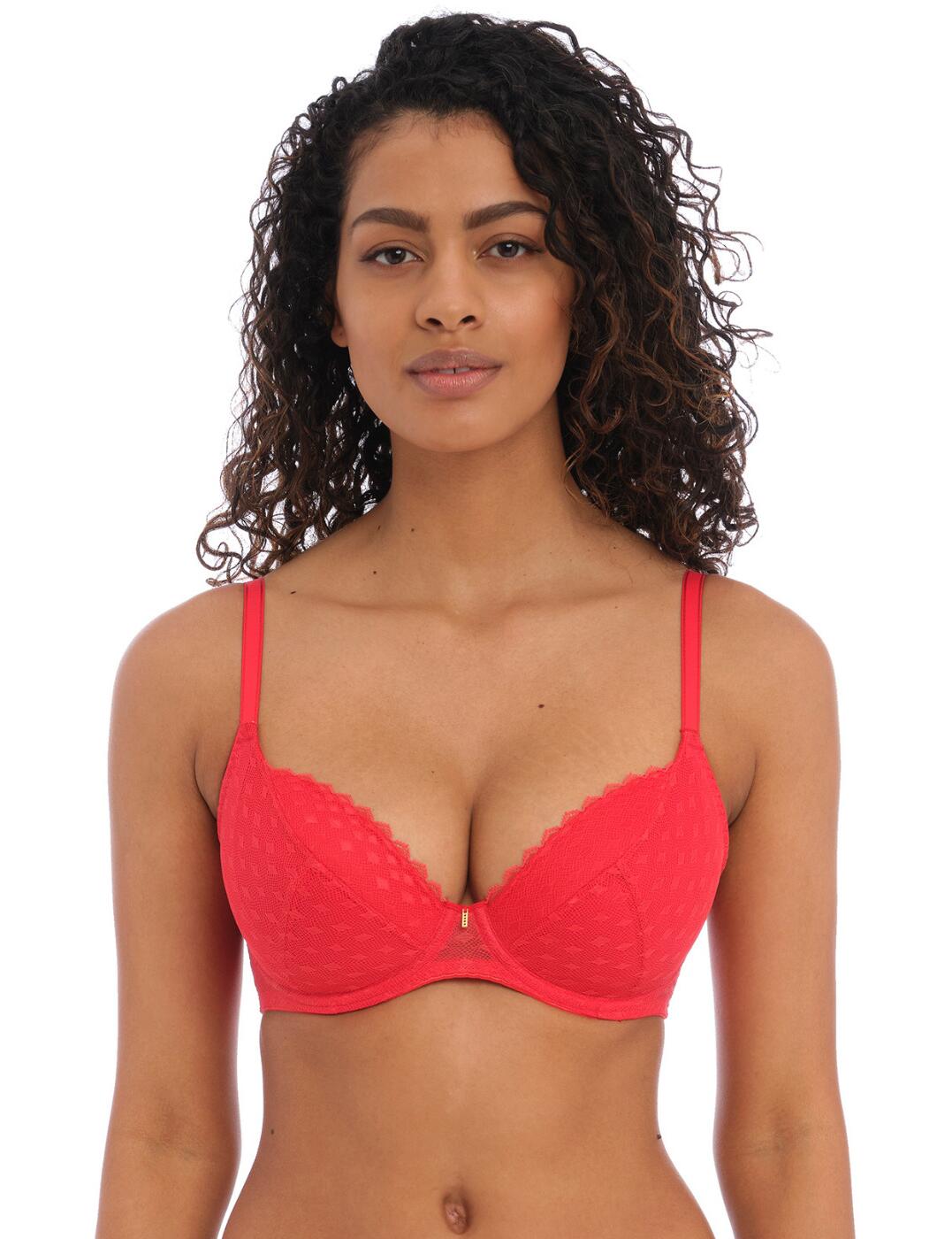 Freya Signature Padded Bra 400514 Underwired Sexy Lace Plunge Bras Lingerie