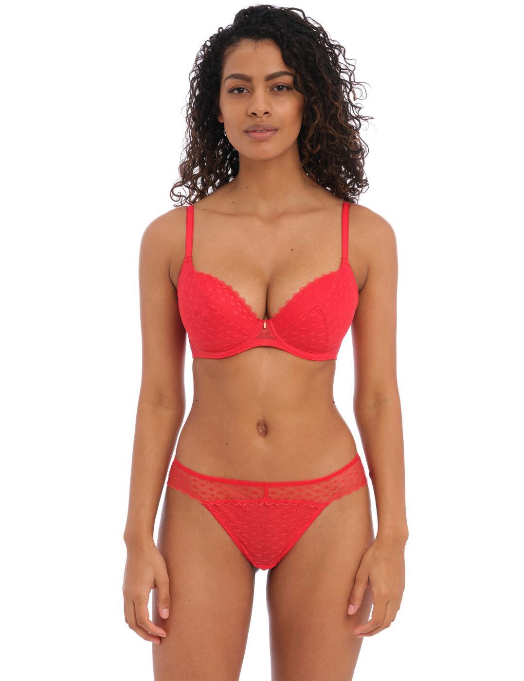 Buy Set Of Bra And Panty: Sexy Padded Underwired Plunge Bra and