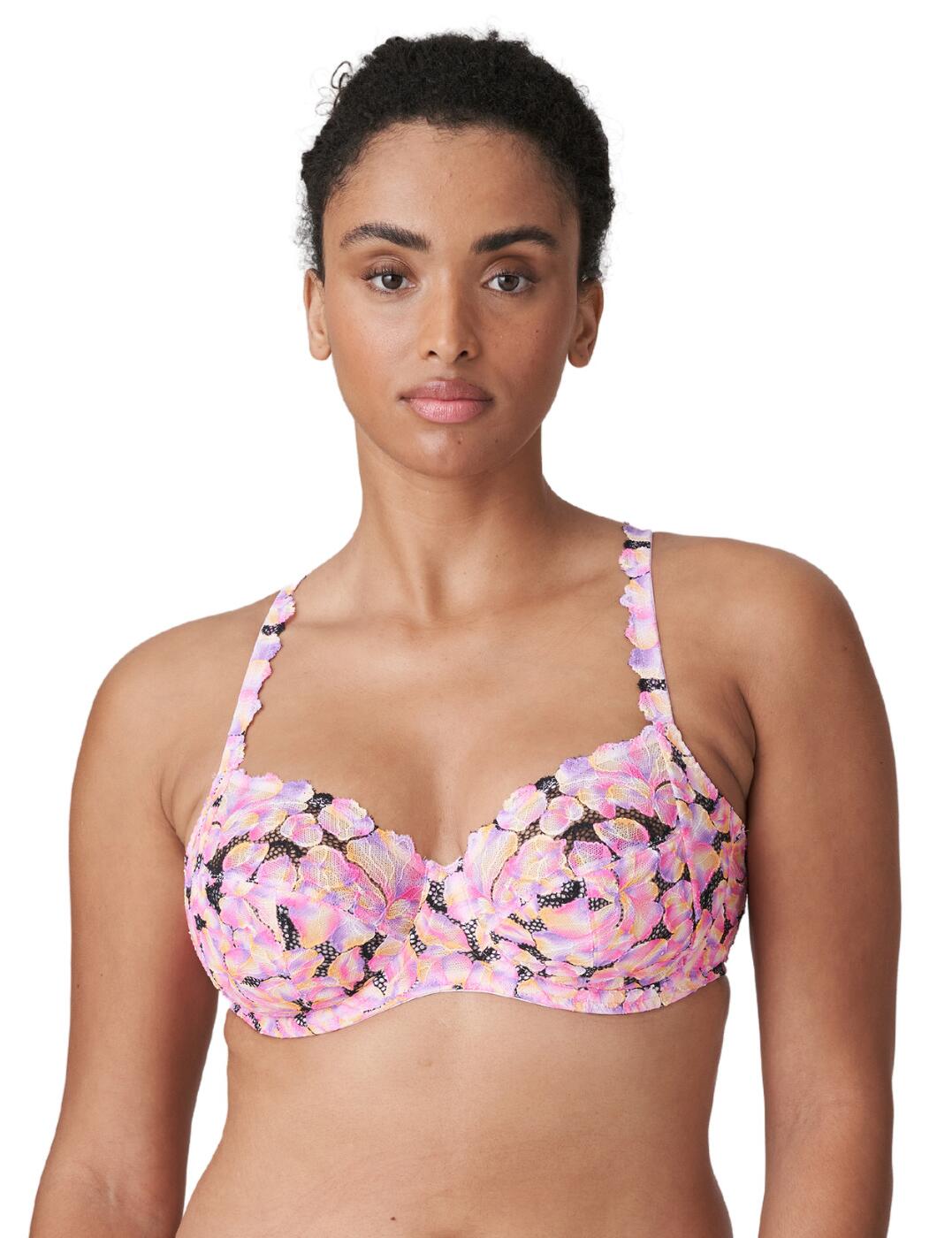 36E Bra Size in E Cup Sizes Navy Convertible, Four Section Cup and