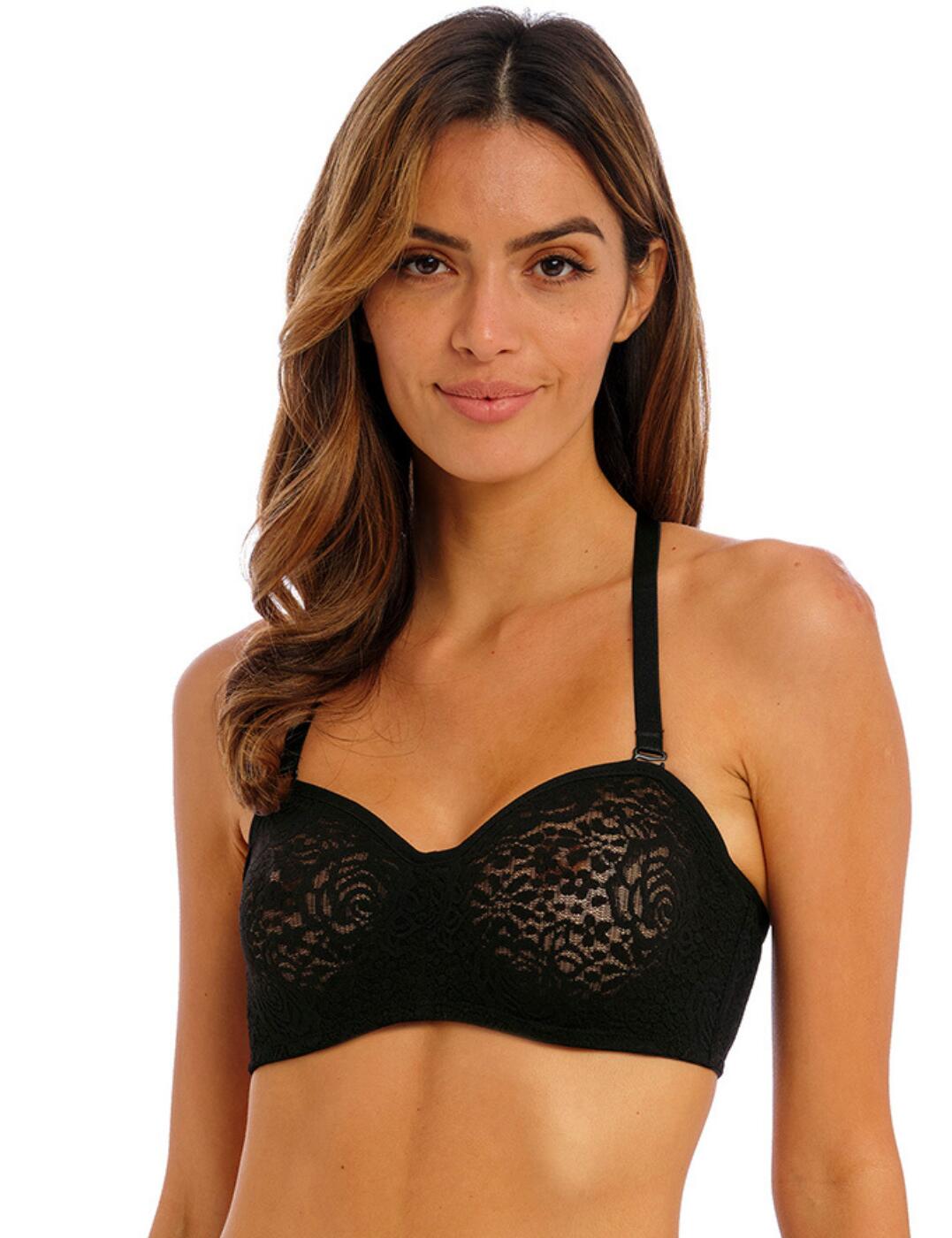 Wacoal Halo Lace Strapless Bra Underwired Non Padded Stretch Lace