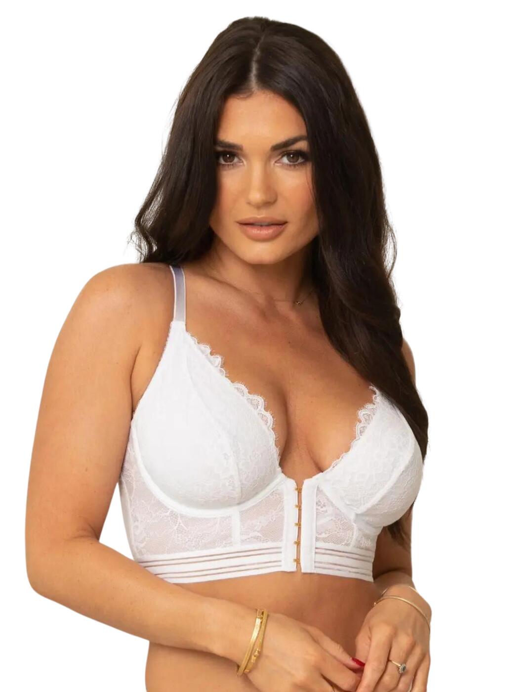 Pour Moi + Eyelash Lace Front Fastening Non Wired Bralette –