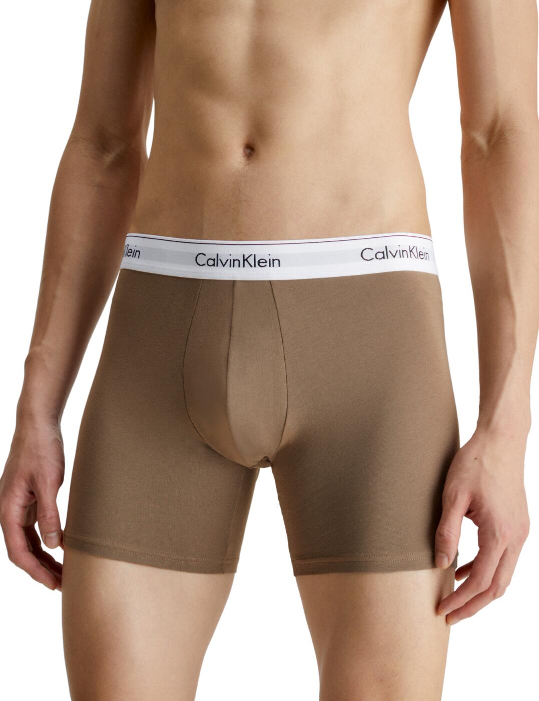 Calvin Klein Mens Modern Cotton Stretch 3 Pack Boxers - Belle Lingerie