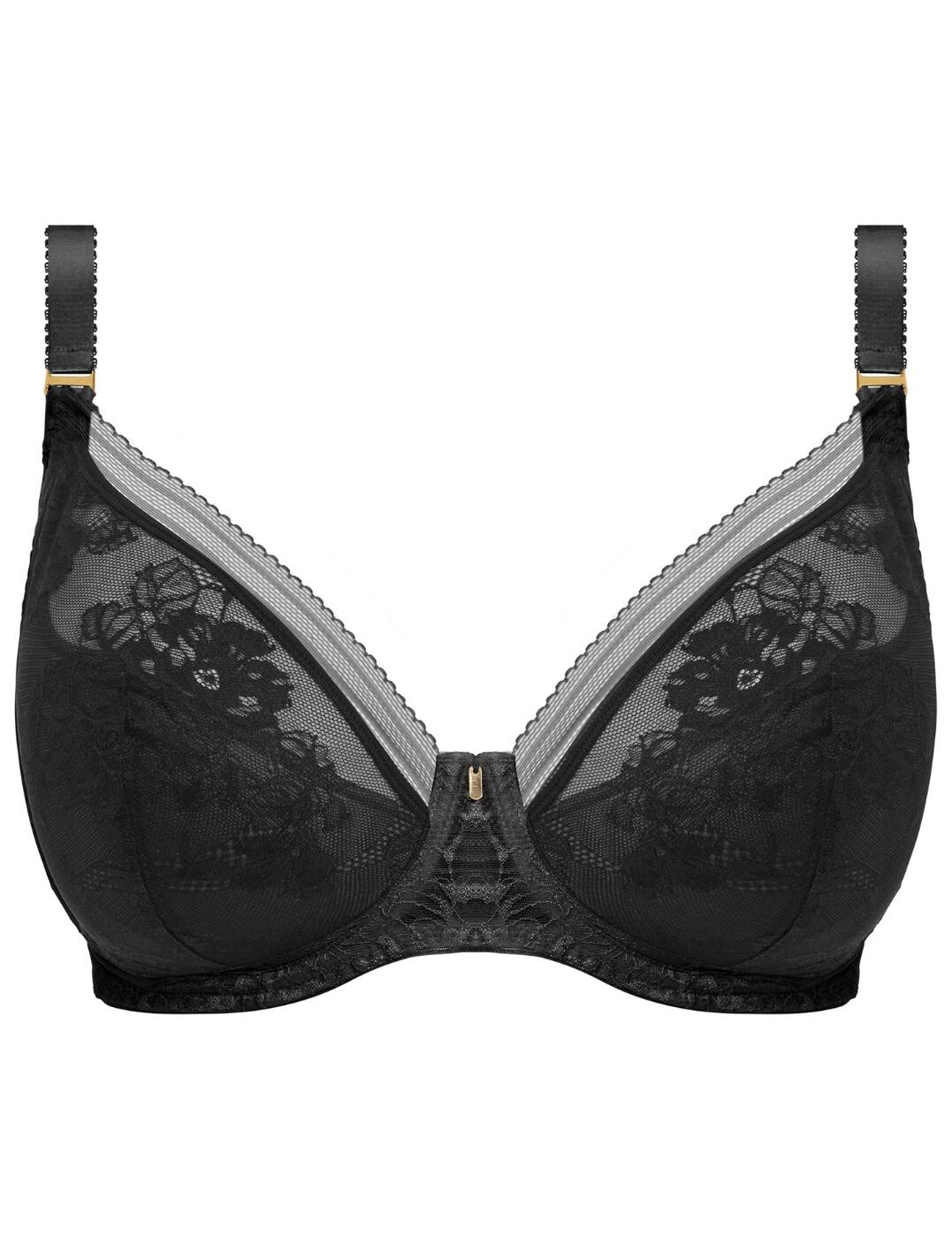Fantasie Fusion Lace Underwired Padded Plunge Bra - Belle Lingerie ...