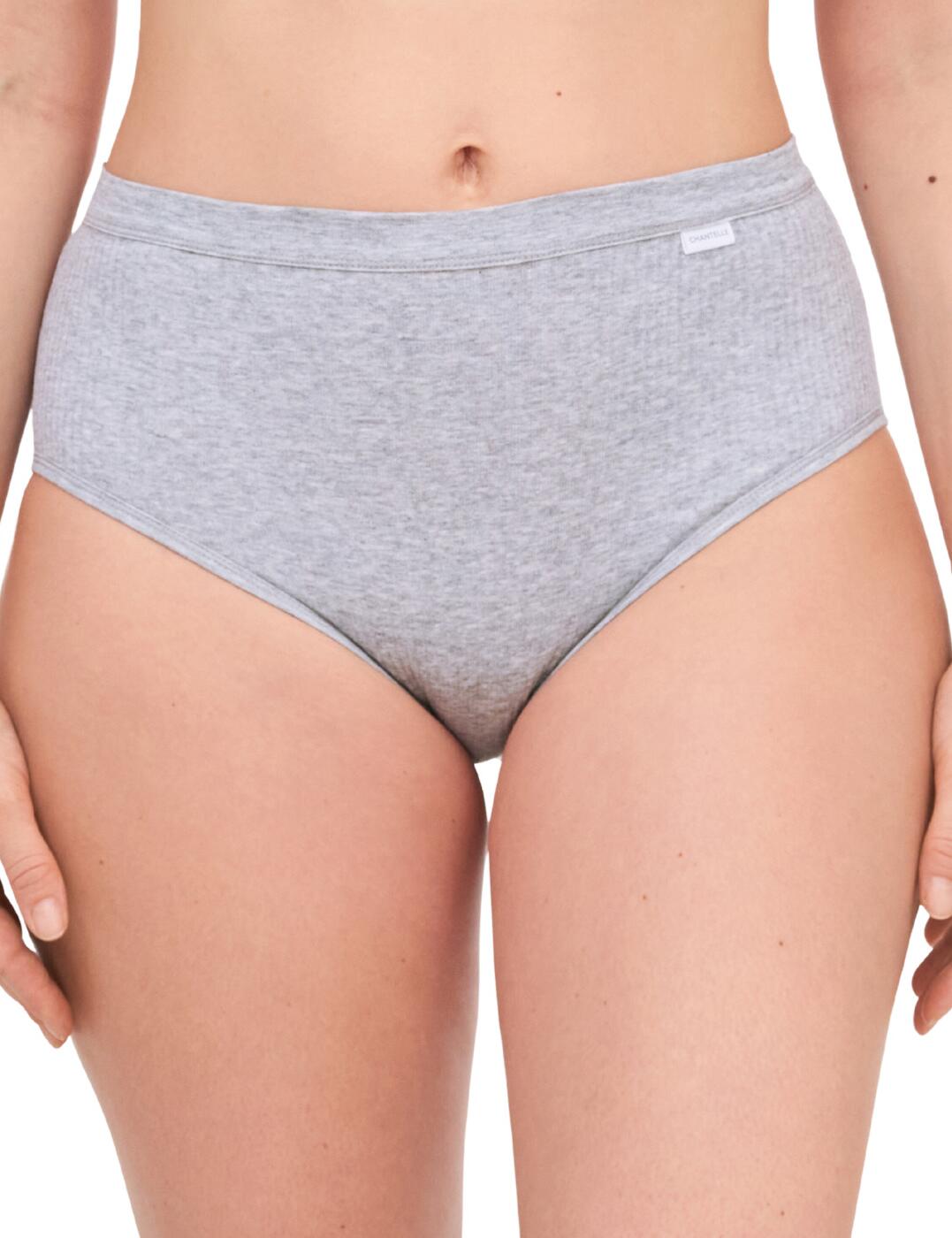 Essential Organic Cotton High Waisted Brief in Grey