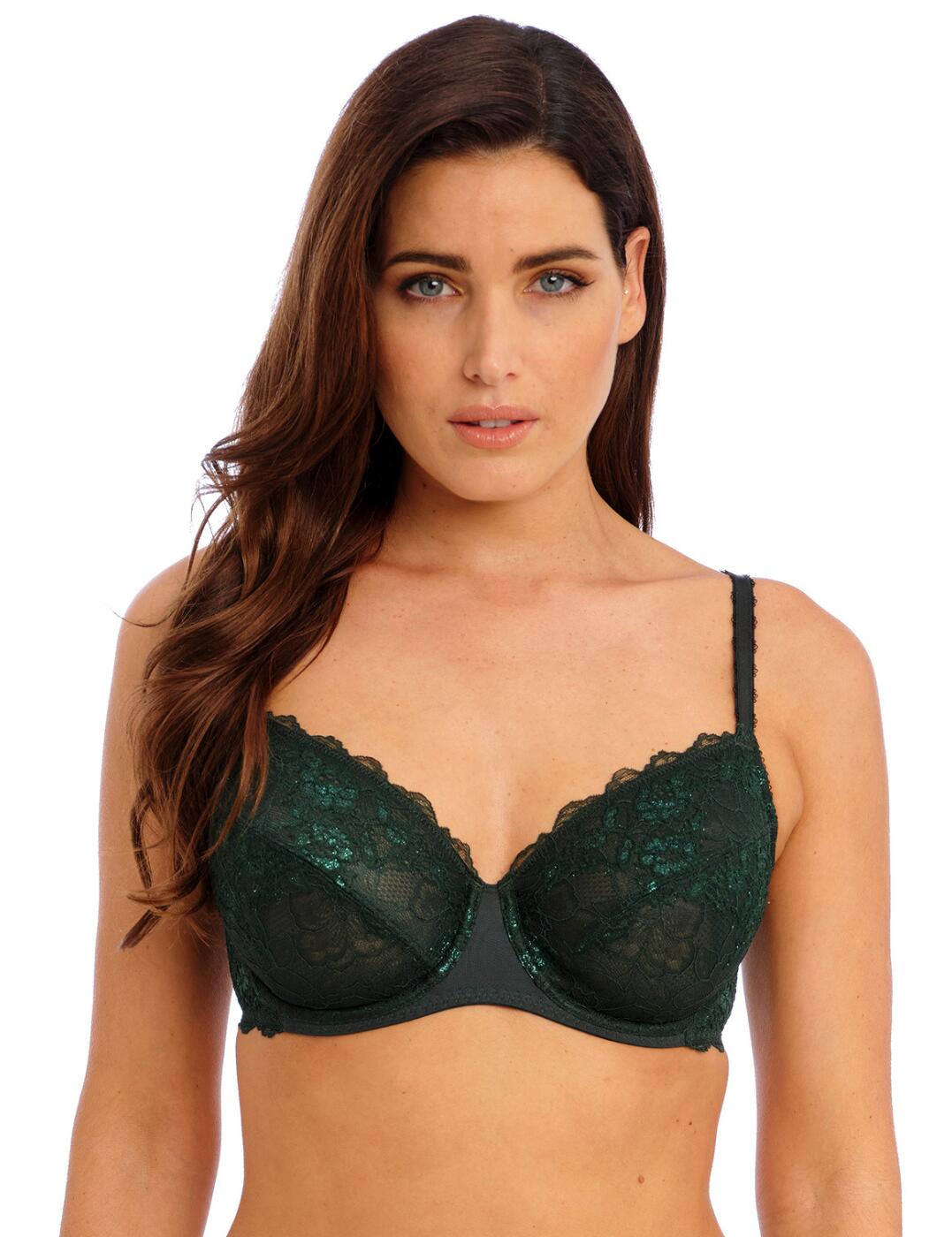 135002 Wacoal Lace Perfection Underwired Bra - 135002 Botanical Green