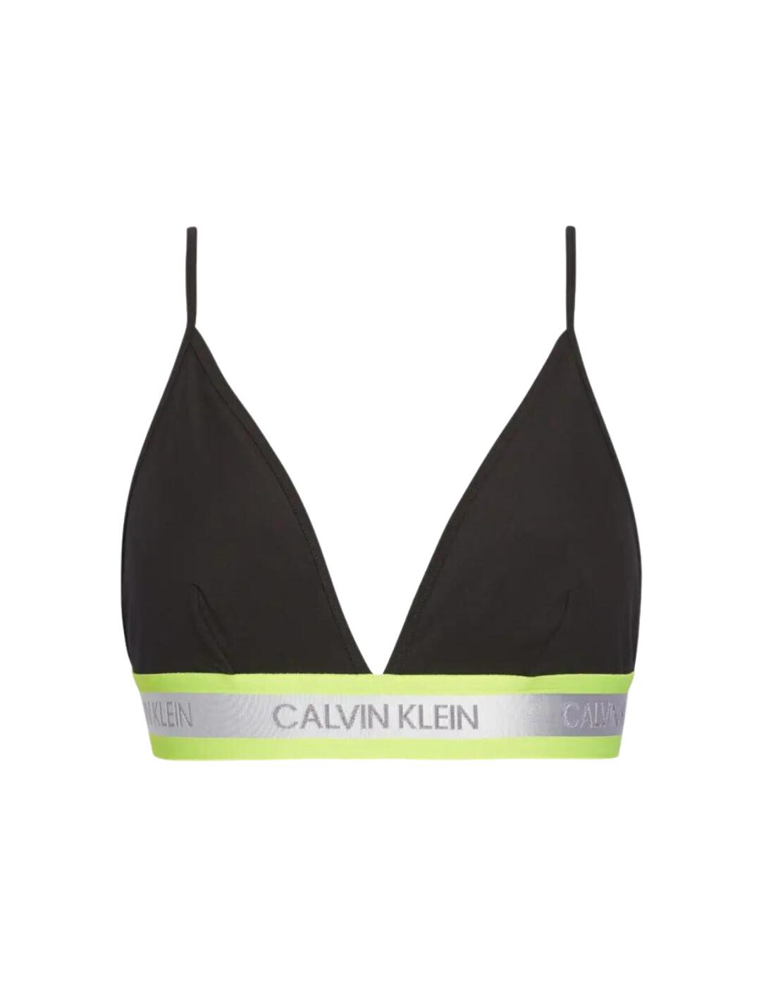 Calvin Klein Neon Cotton Triangle Bra - Belle Lingerie