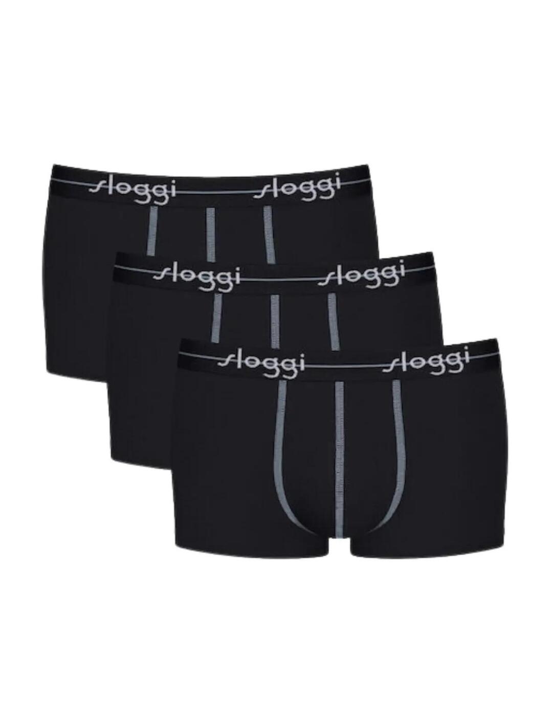 Sloggi Active Hipster 2 Pack - Black - Curvy Bras