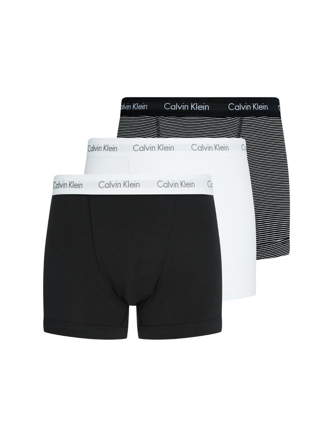 Calvin Klein Mens Cotton Stretch Trunk Three Pack Belle Lingerie