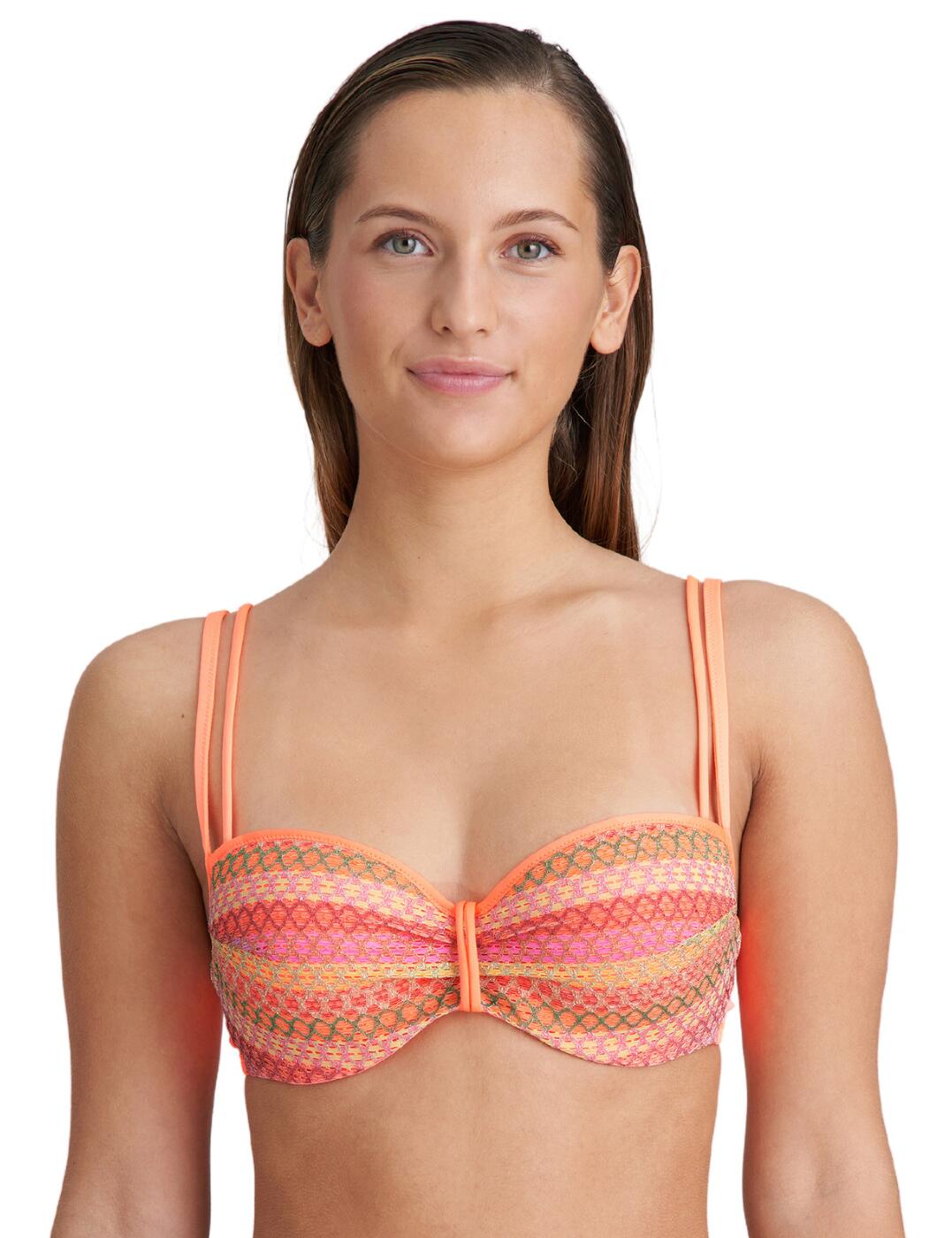 Marie Jo Swim ALMOSHI juicy peach padded triangle bikini top