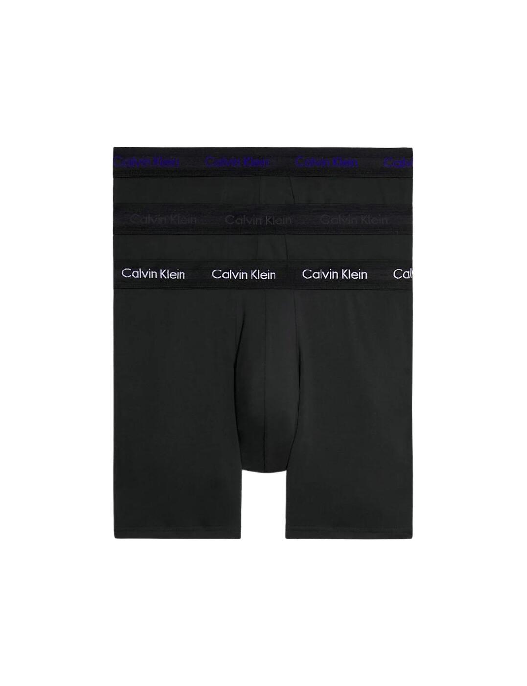 Mens Calvin Klein black Cotton Stretch Boxer Briefs (Pack of 3) | Harrods UK
