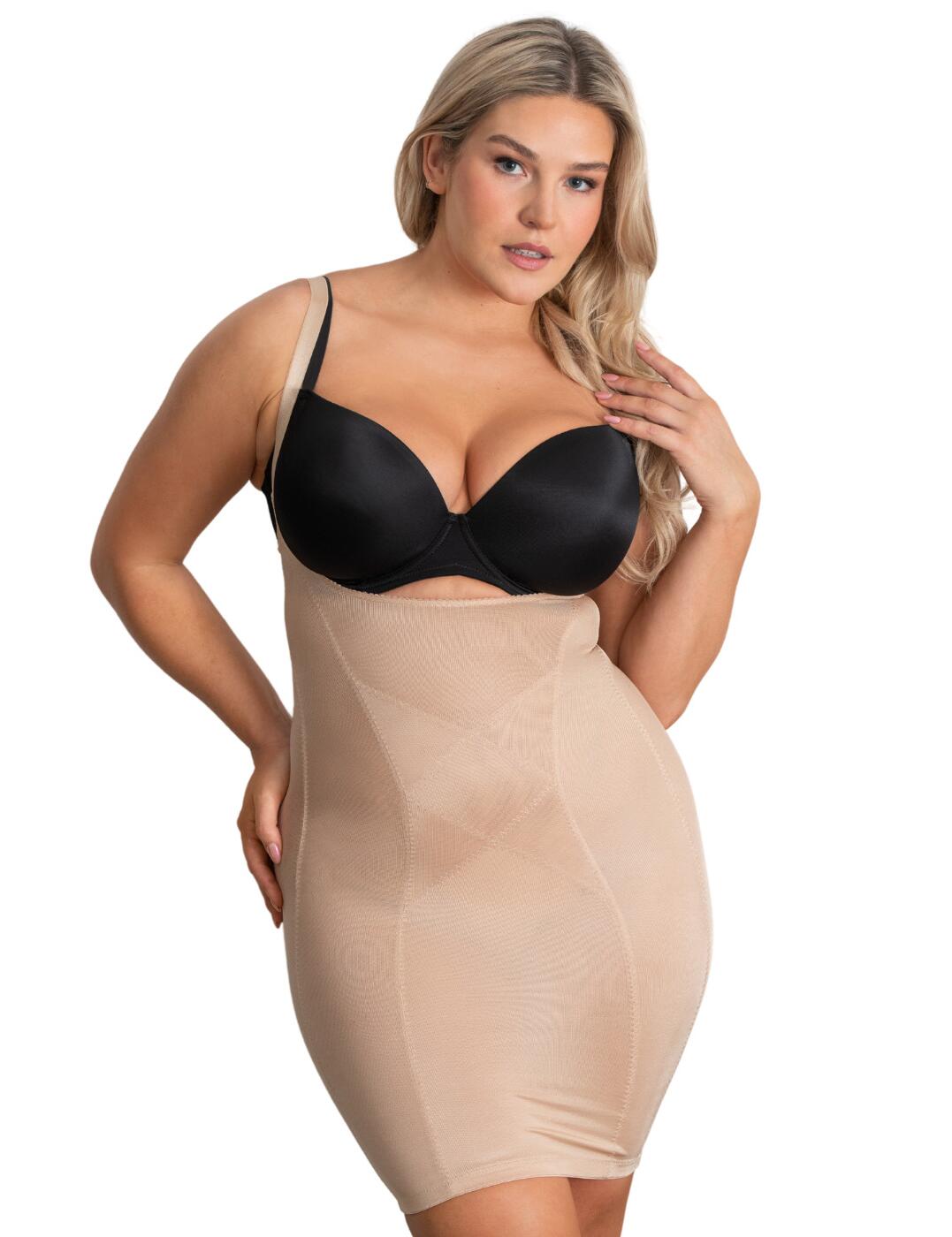 16602 Pour Moi Hourglass Firm Control Wear Your Own Bra Slip - 16602 Caramel