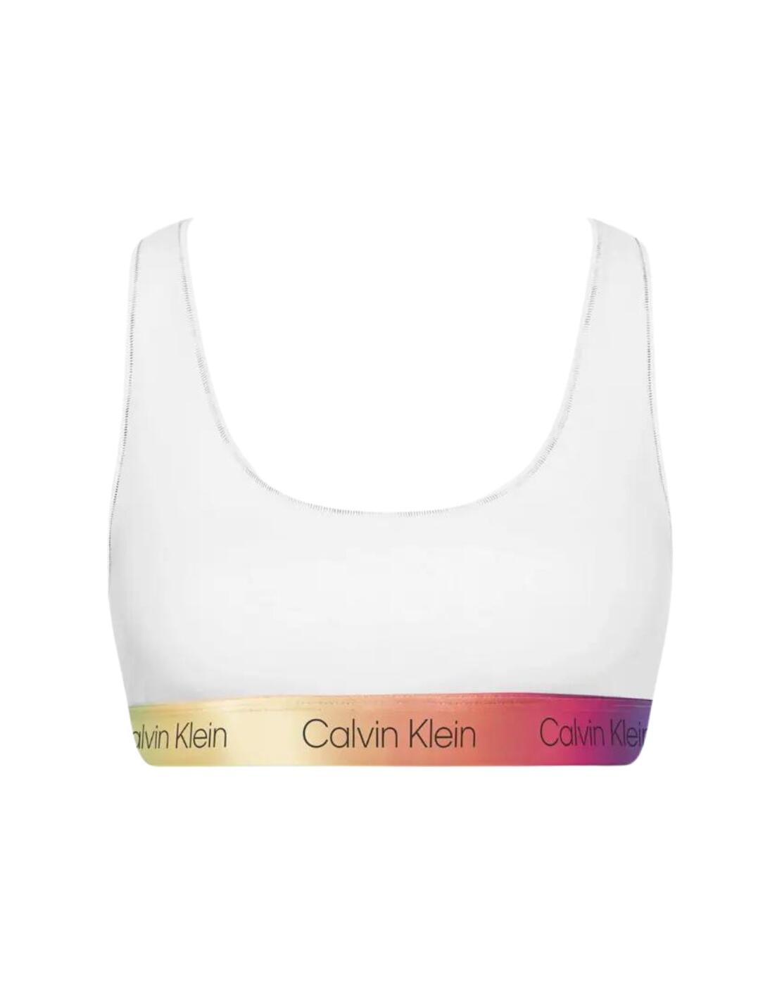 CALVIN KLEIN Pride Bralette - WHITE COMBO