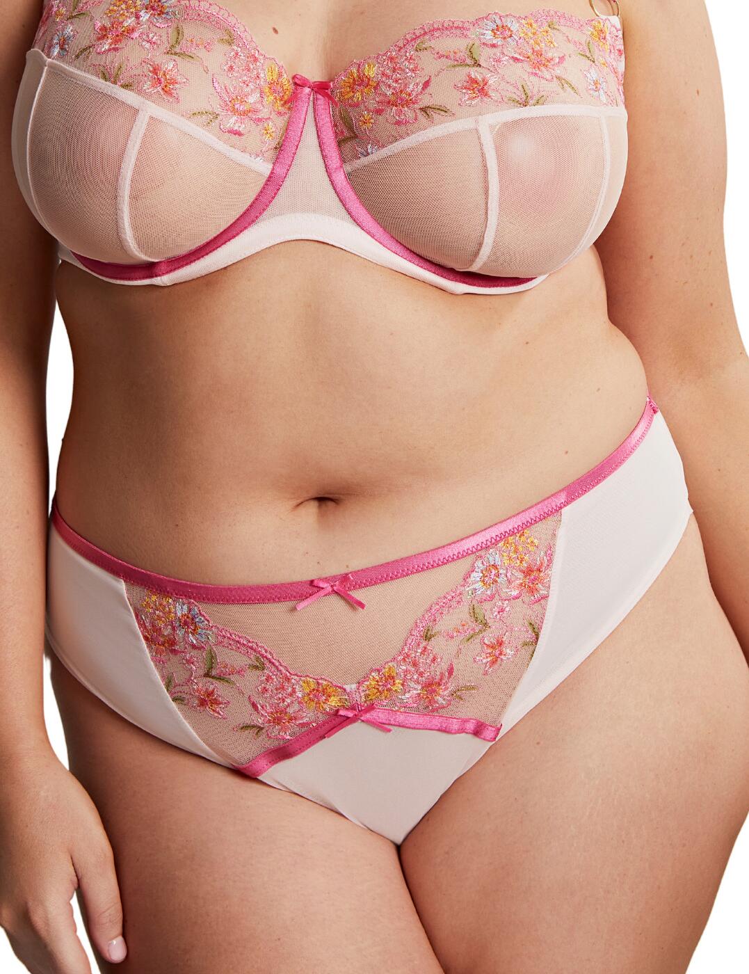 10912 Sculptresse by Panache Eden High Leg Brief 10912 Pink