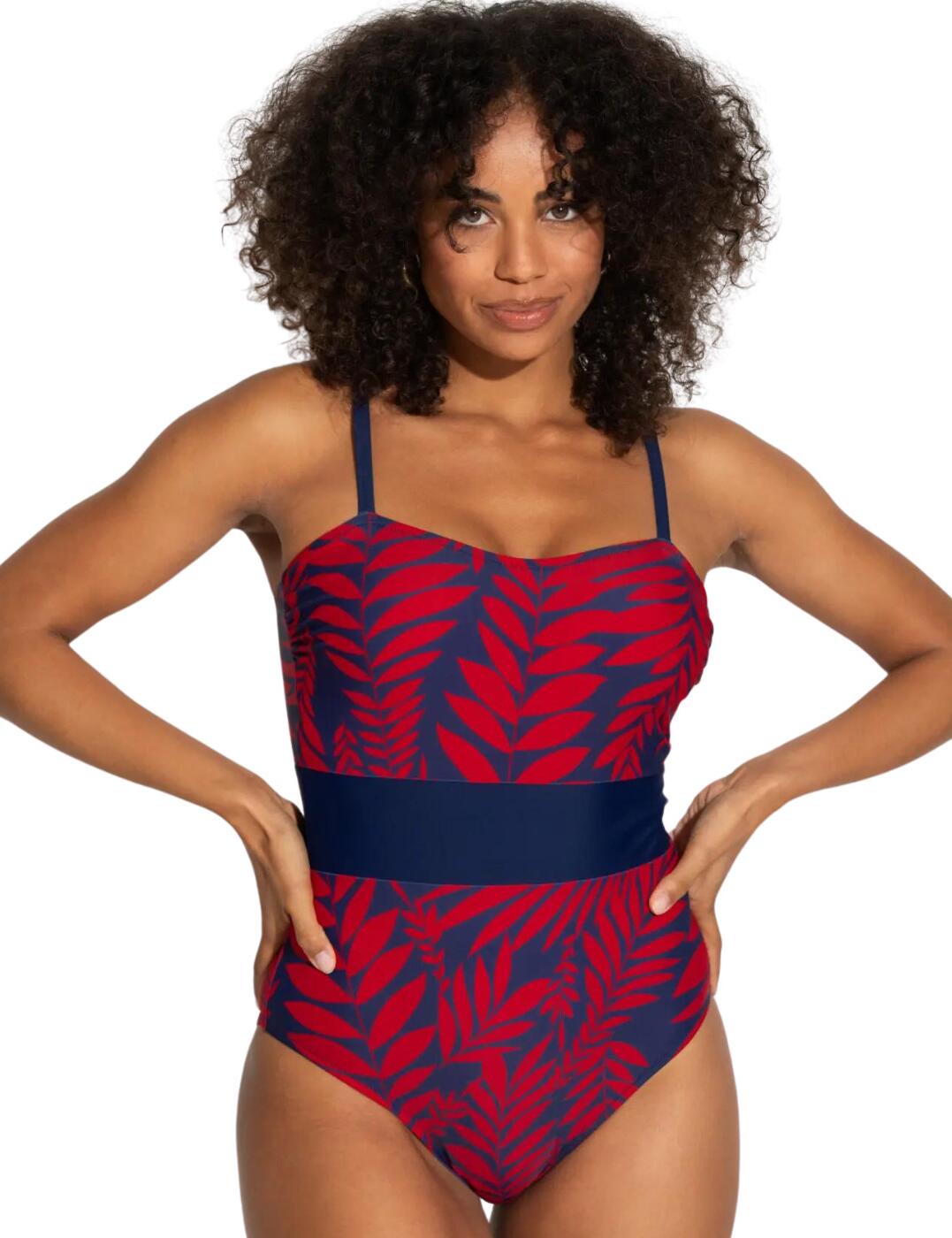 Pour Moi Palermo Panelled Tummy Control Swimsuit Belle Lingerie