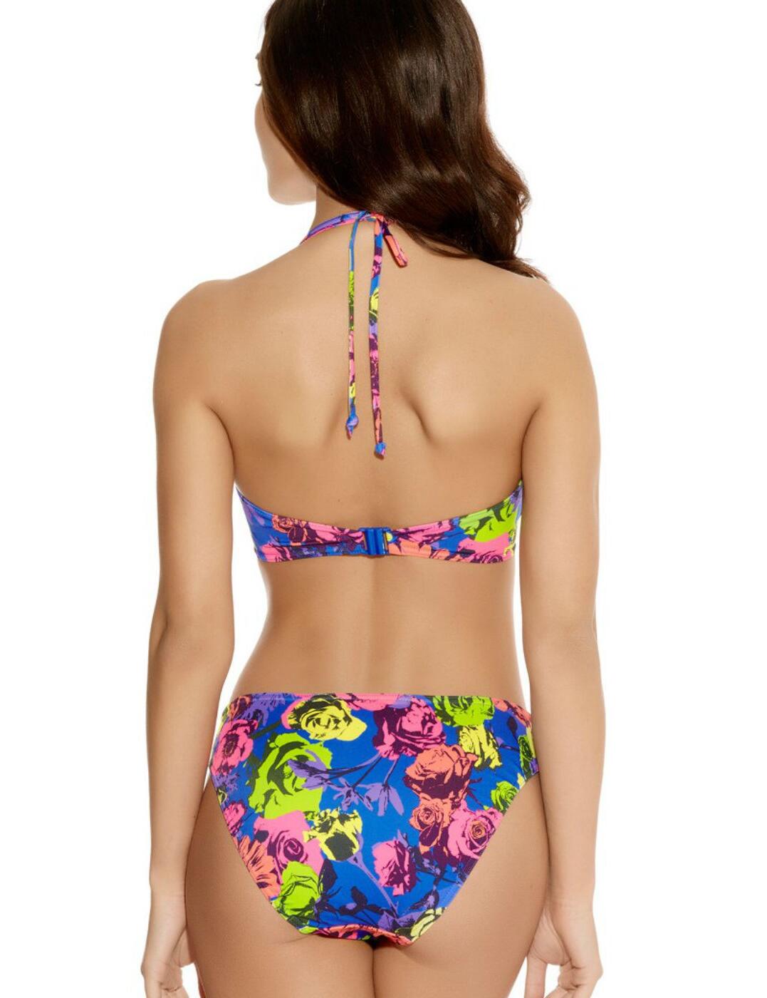 Freya Floral Pop Underwired Halter Bikini Top Belle Lingerie