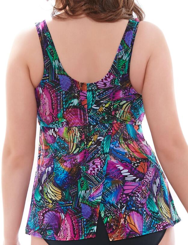 7427 Elomi Kaleidoscope Twist Front Tankini  - 7427 Tankini Top