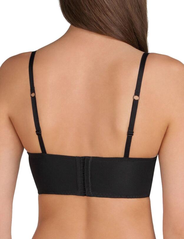 W030K Wonderbra Minimal Chic Longline Bra Bustier - W030K Black
