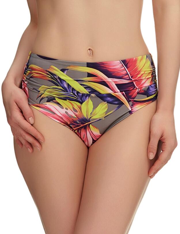 6119 Fantasie Kuramathi Deep Gathered Bikini Brief Multi - 6119 Deep Gathered Brief