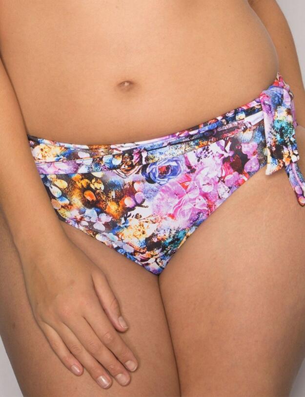 20003 Pour Moi Sicily Fold Bikini Brief  - 20003 Pink Multi