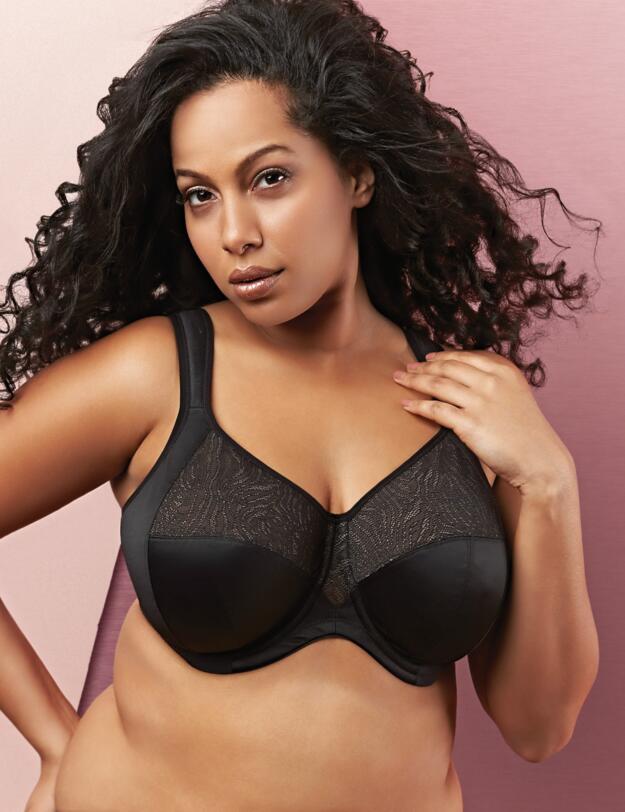 Goddess Heather Underwired Banded Bra Black