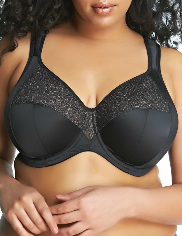 Goddess Heather Underwired Banded Bra Black