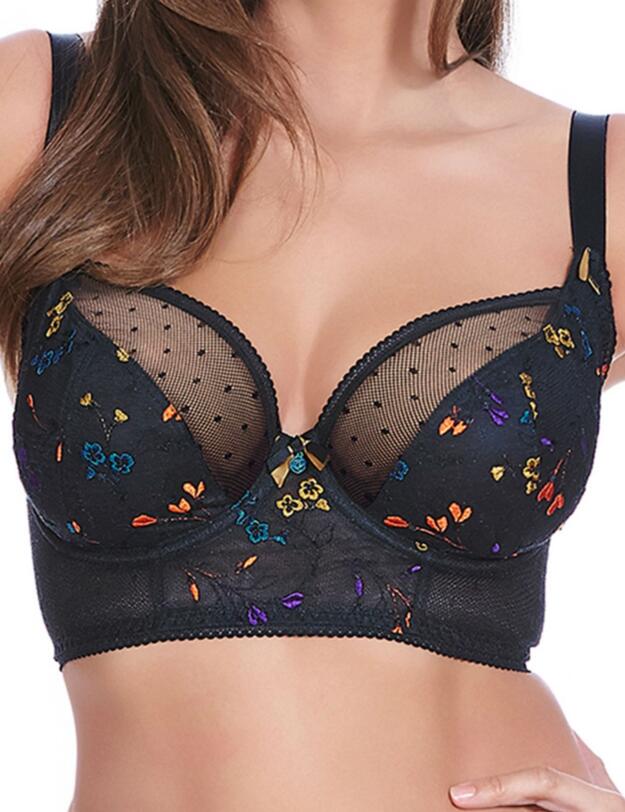 5053 Freya Pandora Longline Plunge Bra - 5053 Noir 
