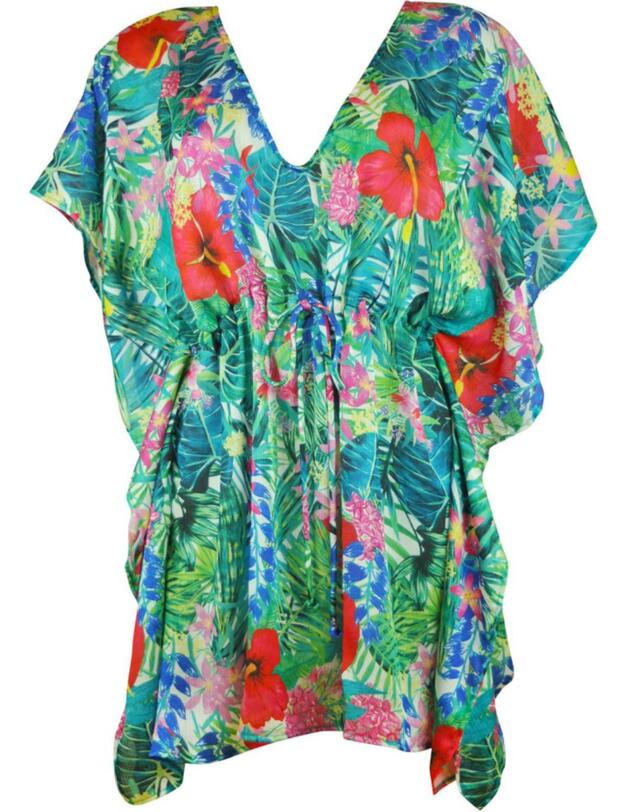 17007 Pour Moi? Jungle Fever Kaftan Multi - 17007 Multi