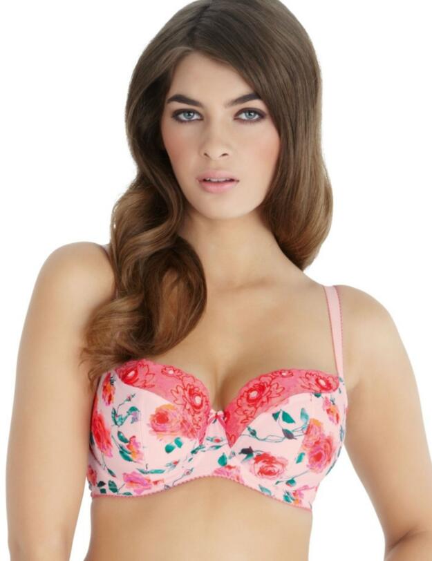 7211 Cleo by Panache Ellis Balcony Bra Rose Print - 7211 Bra