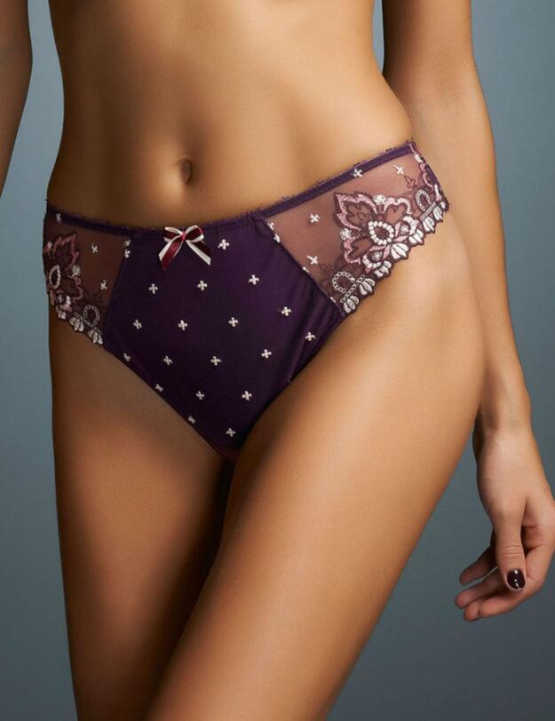 0297 Fauve Marla Thong Aubergine - 0297 Thong