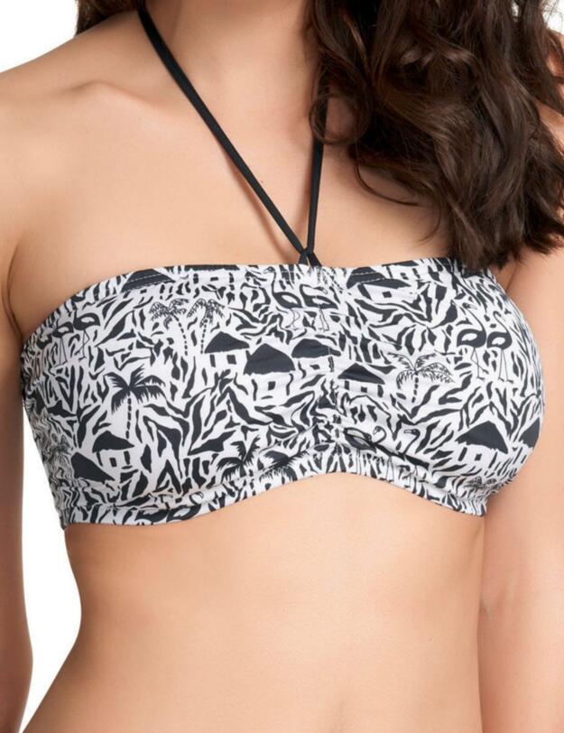 3514 Freya La Bamba Bandeau Bikini Top HALF PRICE - 3514 Black and White