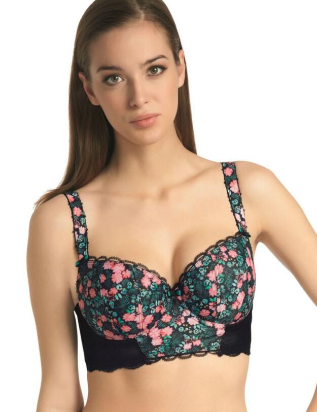 1543 Freya Flourish Padded Longline Bra - 1543 Tropical 