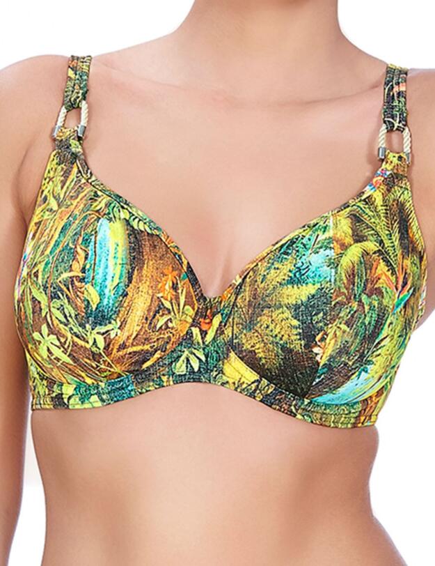 3852 Freya Wilderness Plunge Bikini Top Tropical - 3852 Tropical