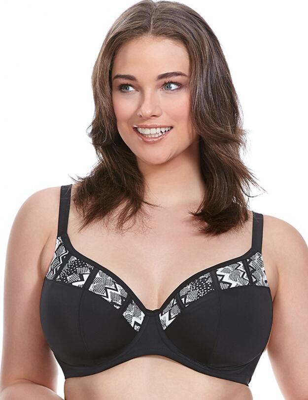 7525 Elomi Lucky Star Bikini Top Black - 7525 Bikini Top