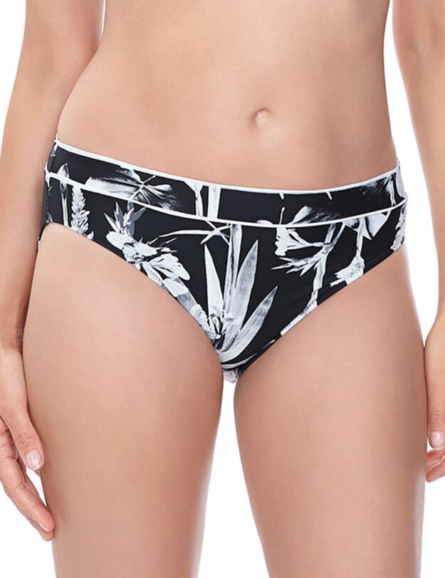 6225 Fantasie Cocoa Island Mid Rise Bikini Brief Black - 6225 Mid Rise Brief