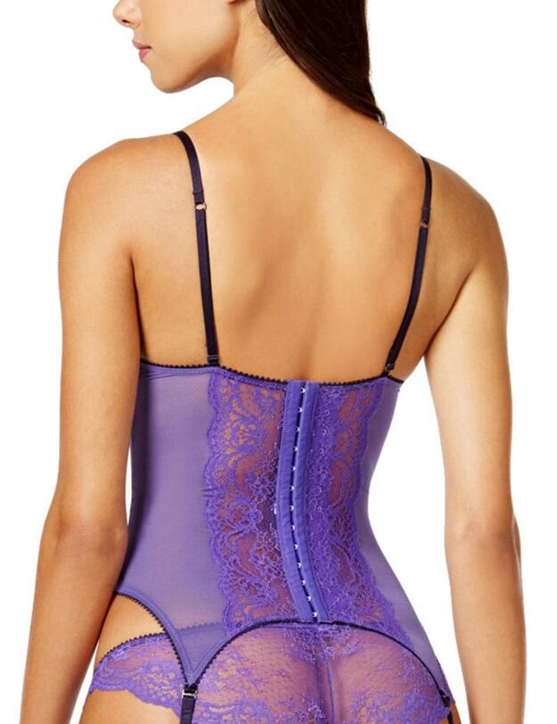 H52-1119 Heidi Klum Odette Corset - H52-1119 Prism Violet/Evening Blue