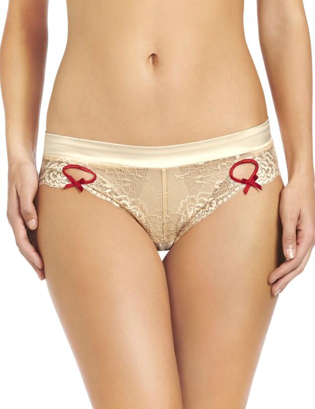 H37-1060 Heidi Klum Zoe Thong Brief - H37-1060 Bellini/Scarlet Sage