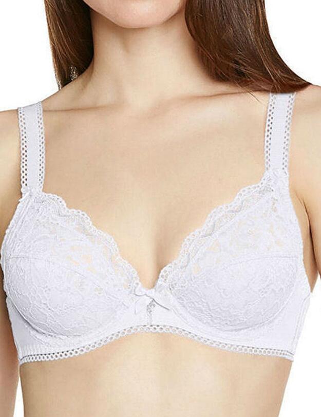 17409 Bestform Luccia Plunge Bra - 17409 White
