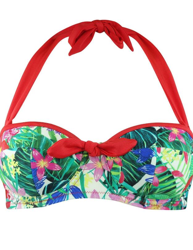 17000 Pour Moi Jungle Fever Padded Balcony Bikini Top - 17000 Multi