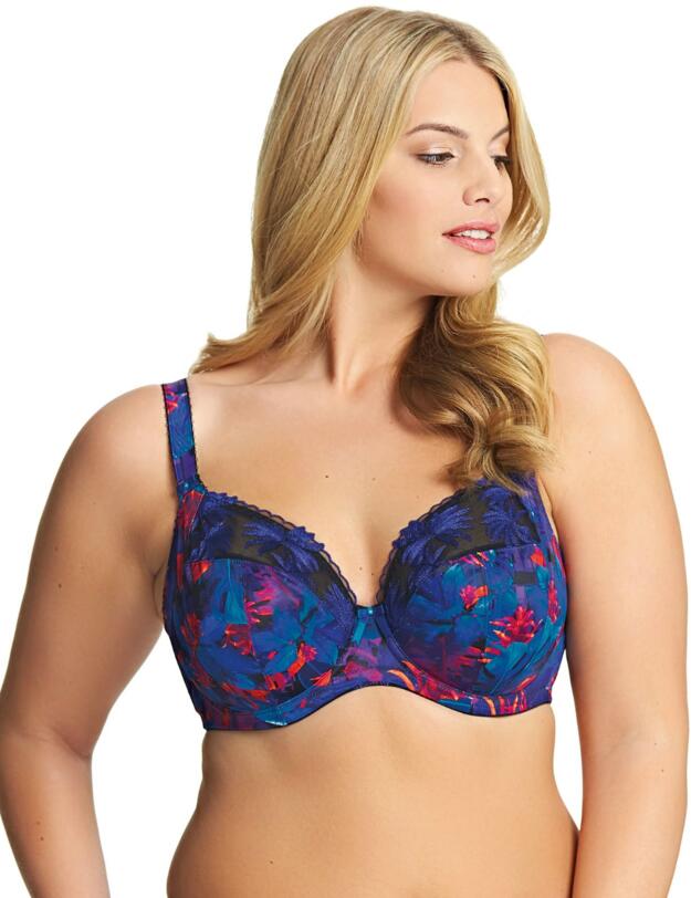 4130 Elomi Moonlit Underwired Plunge Bra - 4130 Tropical