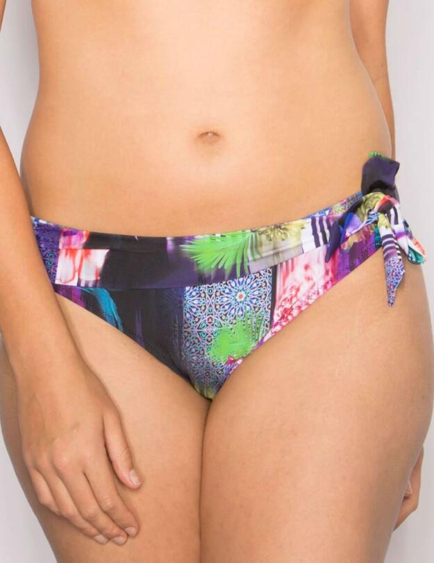 16003 Pour Moi? Tiger Lily High Leg Bikini Brief - 16003 Multi