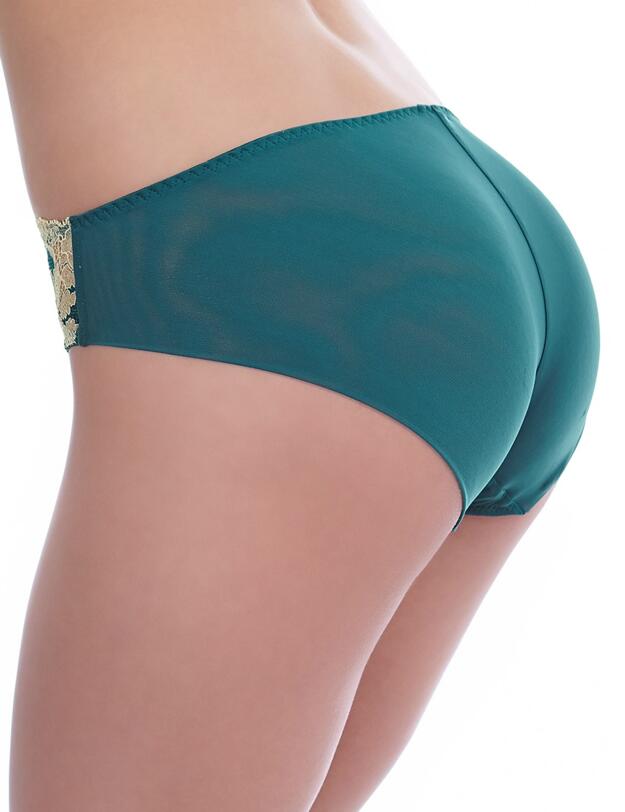 846256 Wacoal Lace Affair Brief - 846256 Forest Green/Gold